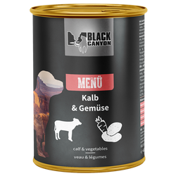 BLACK CANYON dog Menü Kalb & Gemüse 410 g