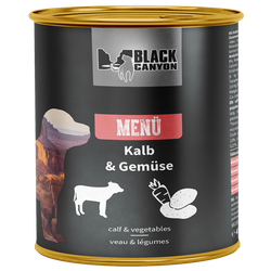 BLACK CANYON dog Menü Kalb & Gemüse 820 g