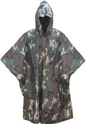 Poncho mit Kapuze York Tanmuster