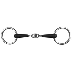 Rubber loose ring double jointed snaffle bit York 15 mm