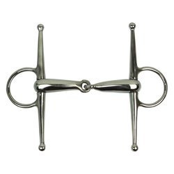 Full cheek single jointed hollow snaffle bit York 18 mm
