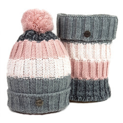 Winter hat with tube scarf Horsenjoy Estera