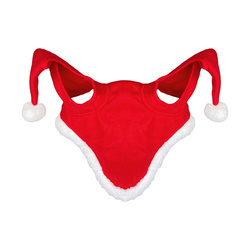 Nauszniki York świąteczne z pomponami