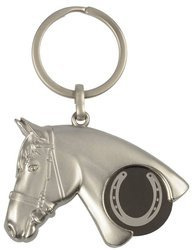 Key ring HR with token Horse head and horseshoe