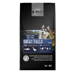 Great Falls dry dog food Trout & Duck 14 kg