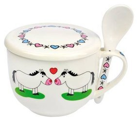 Soup bowl HR with horses
